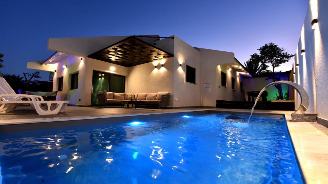 White-Private Pool Luxury Villa Эйлат Экстерьер фото